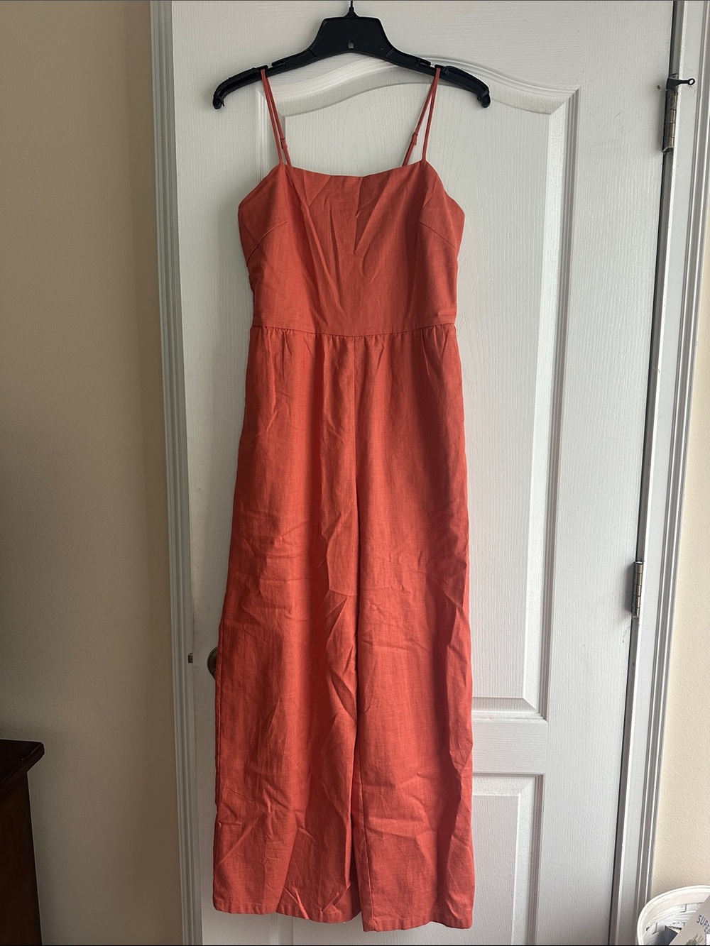 Lucy Paris Coral Sleeveless Linen Jumpsuit